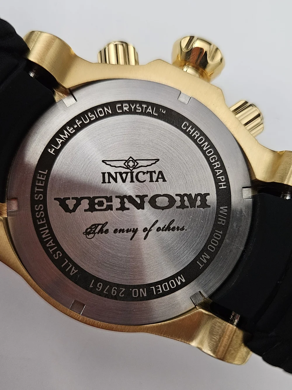 Invicta Reserve Venom 29761 Gold Tone 53.7mm Chronograph Men's Watch.